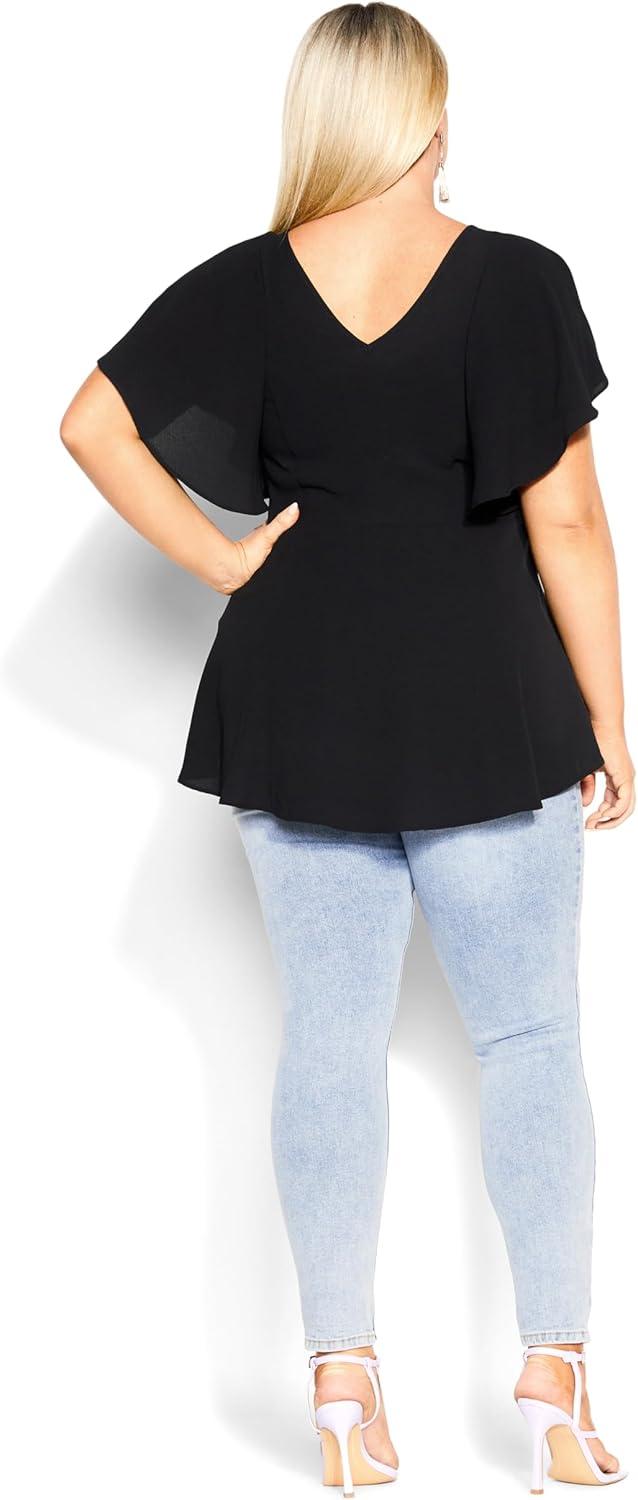 image:imageCity Chic Womens Plus Size Top Romantic MoodBlack