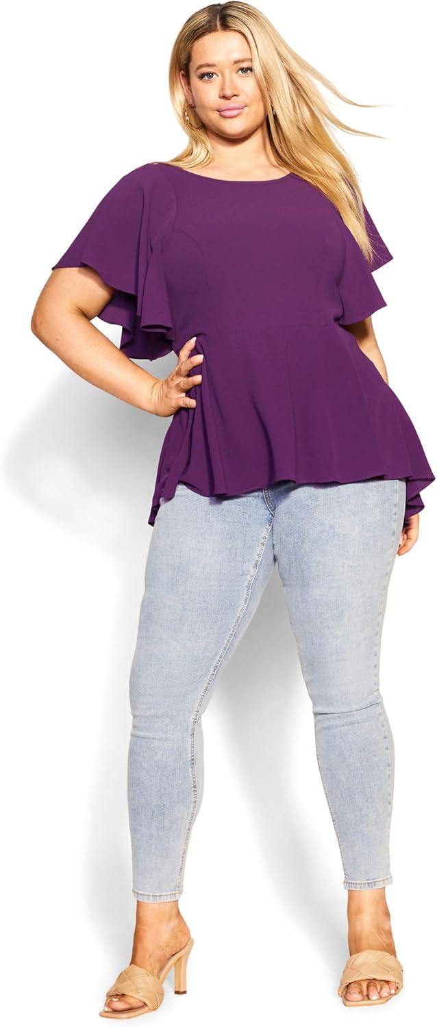 image:imageCity Chic Womens Plus Size Top Romantic MoodPetunia