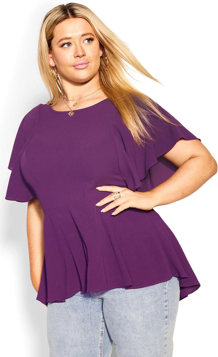 image:imageCity Chic Womens Plus Size Top Romantic MoodPetunia
