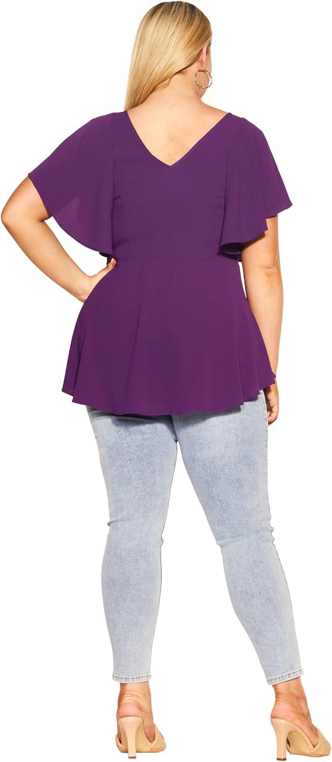 image:imageCity Chic Womens Plus Size Top Romantic MoodPetunia