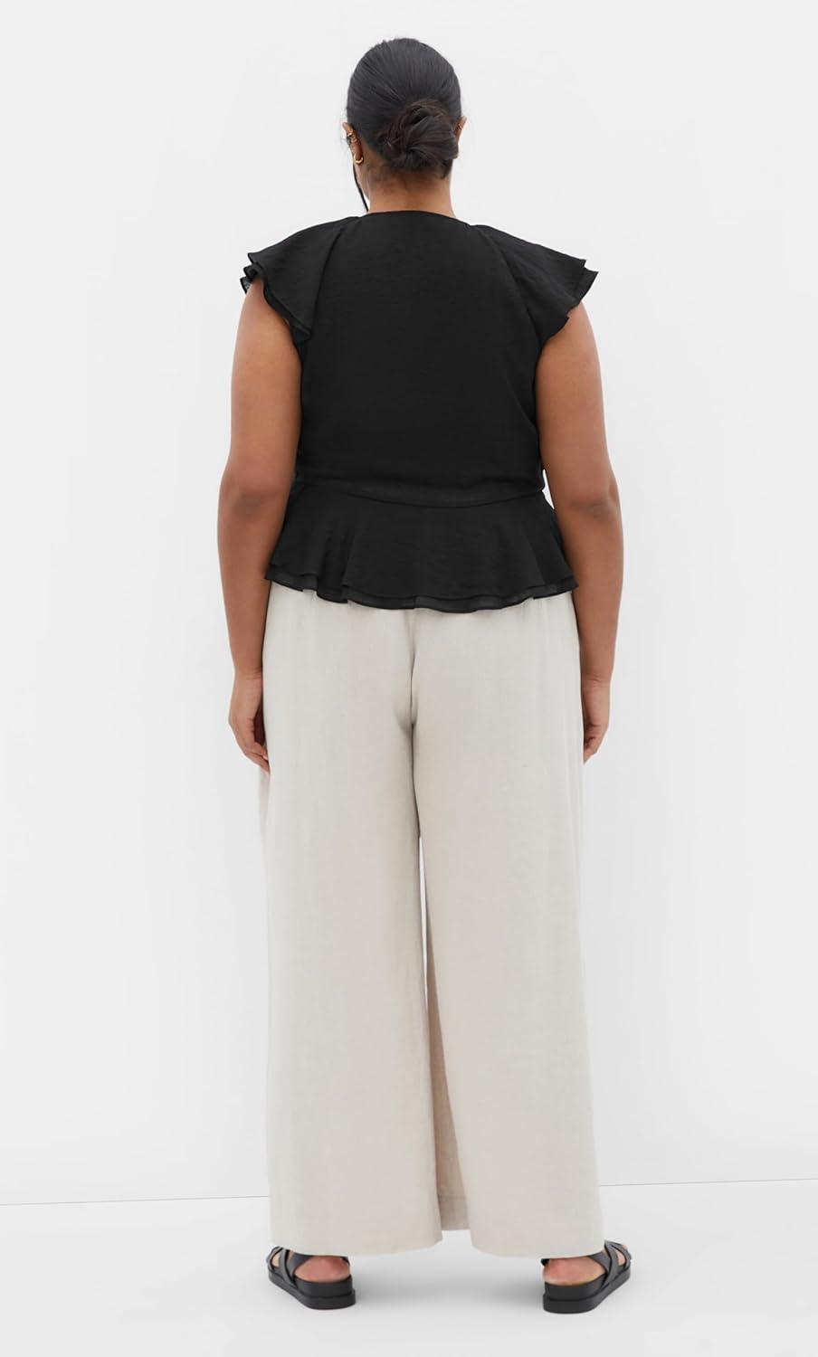 image:imageCity Chic Womens Plus Size Top Sweet RuffleBlack