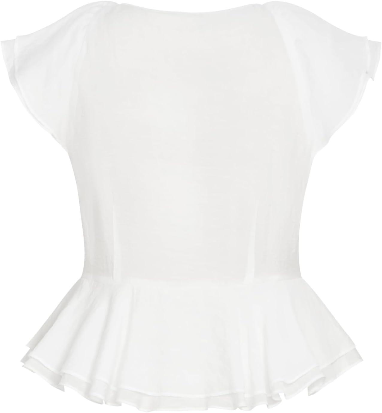 image:imageCity Chic Womens Plus Size Top Sweet RuffleIvory