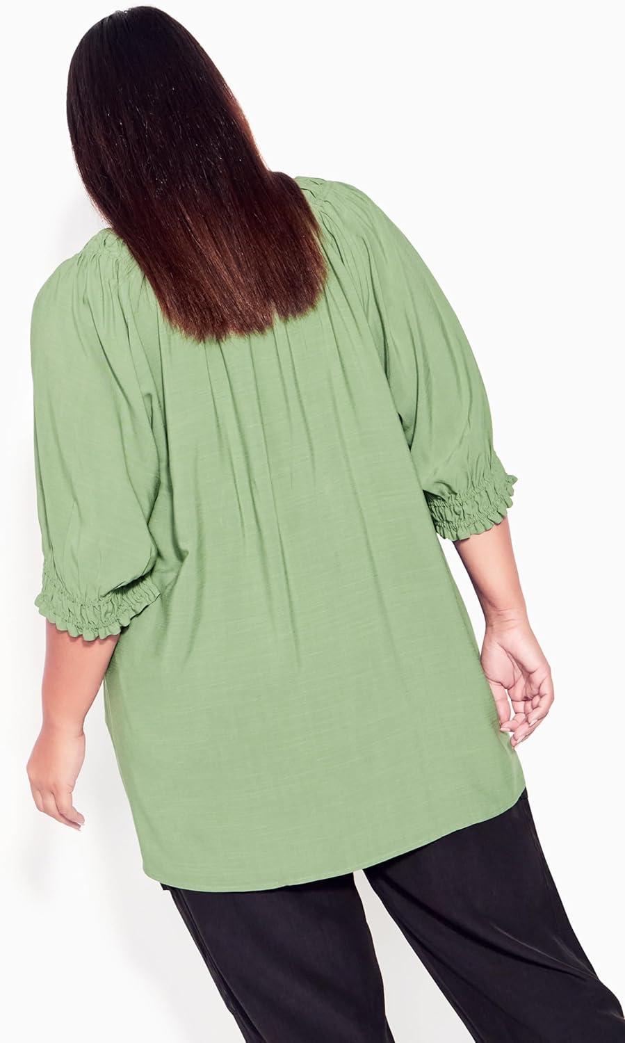 image:imageCity Chic Womens Plus Size TopOlive