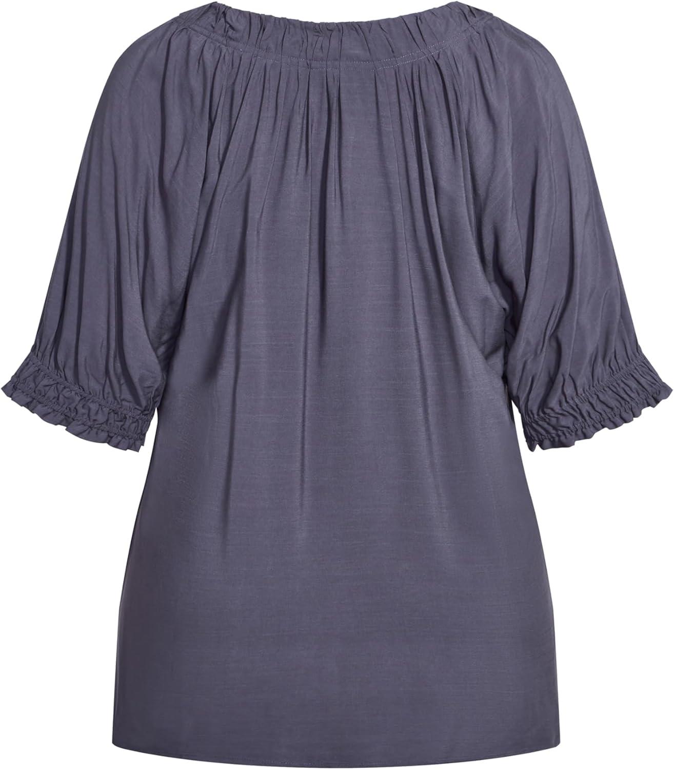 image:imageCity Chic Womens Plus Size TopSteel