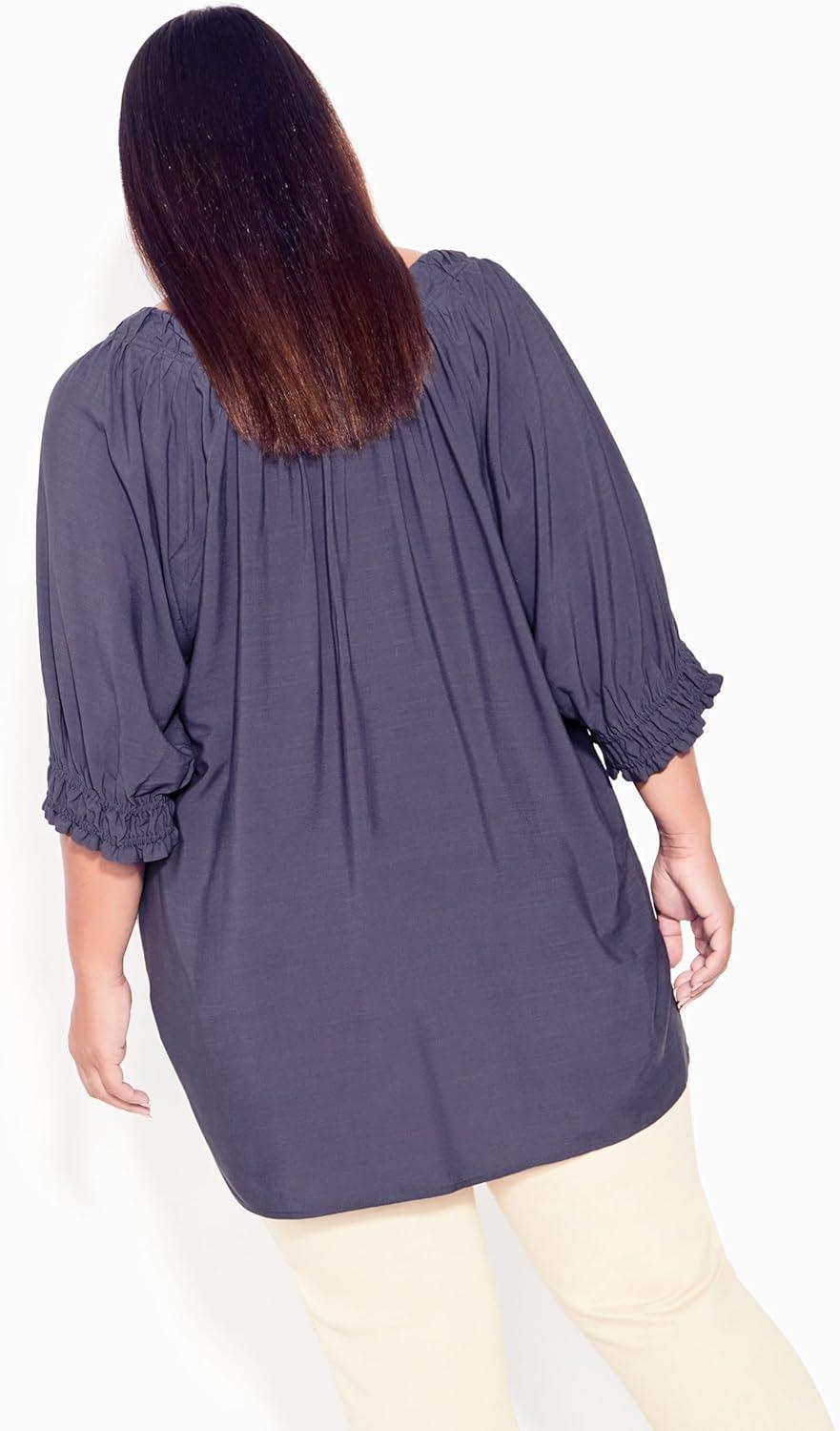 image:imageCity Chic Womens Plus Size TopSteel