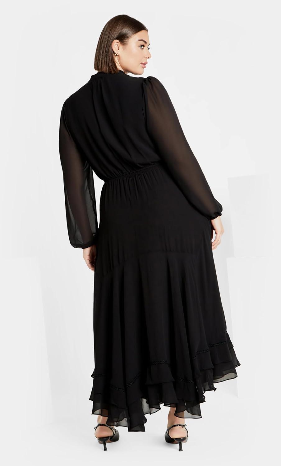 image:imageCity Chic Womens Plus Size Yasmin Maxi DressBlack