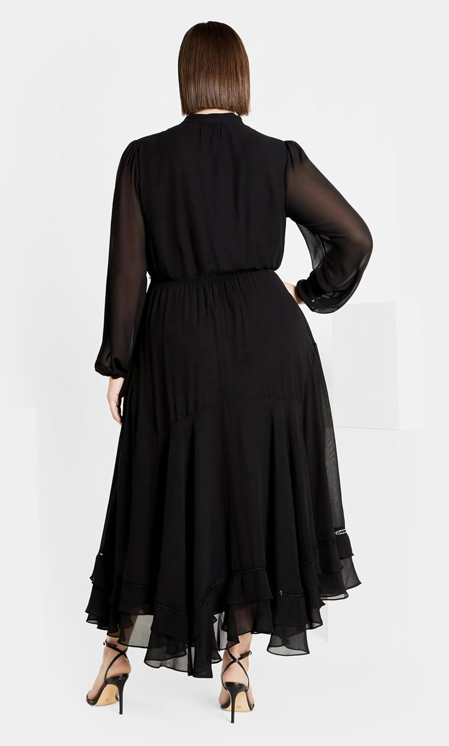 image:imageCity Chic Womens Plus Size Yasmin Maxi DressBlack