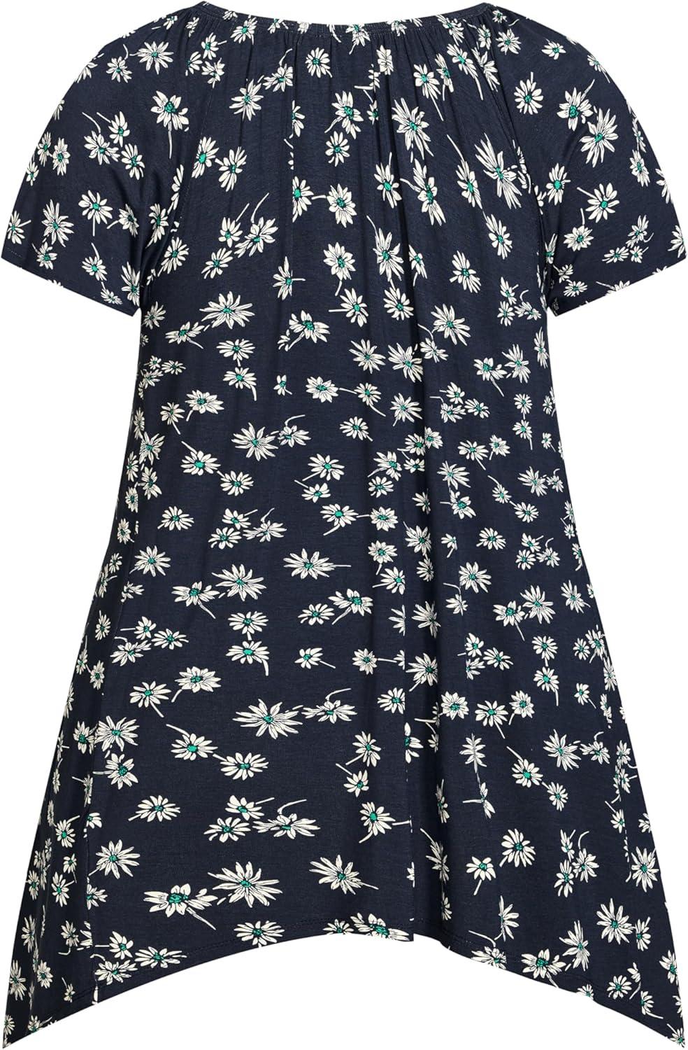 image:imageCity Chic Womens TunicHanky Hem PrintEvan Daisy