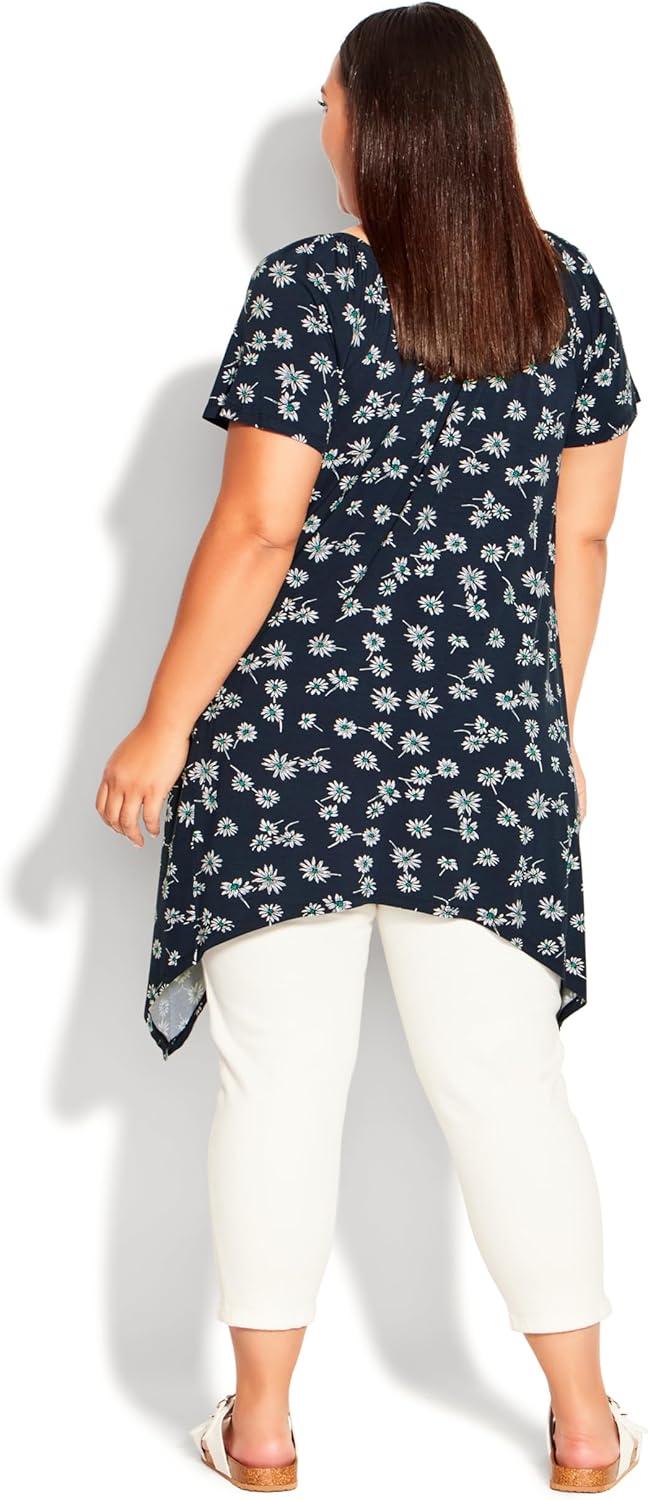 image:imageCity Chic Womens TunicHanky Hem PrintEvan Daisy
