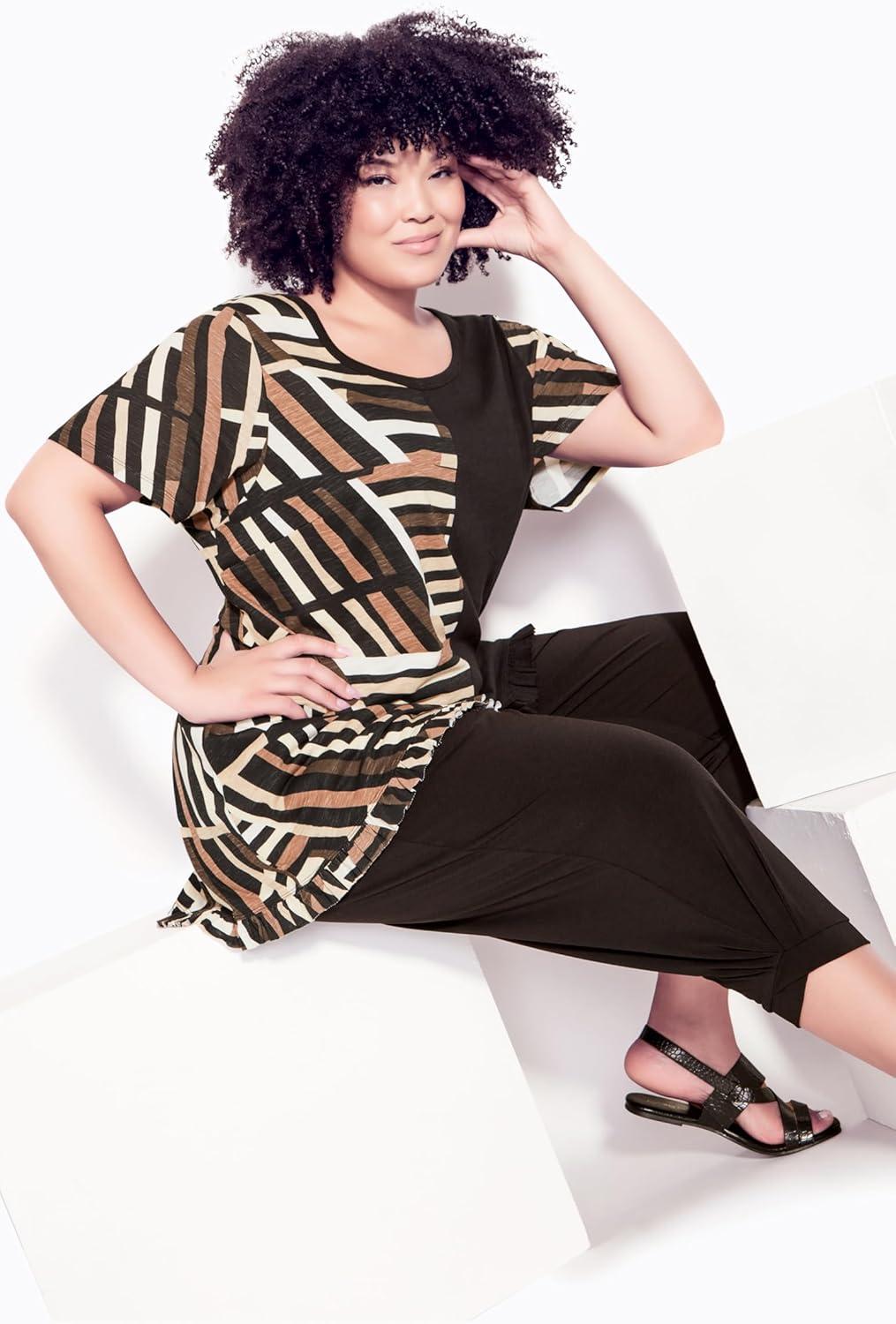 image:imageCity Chic Womens TunicMave SpliceStix Neutral