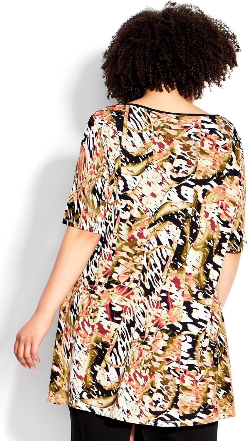 image:imageCity Chic Womens TunicSwing Panel PrintFloatation