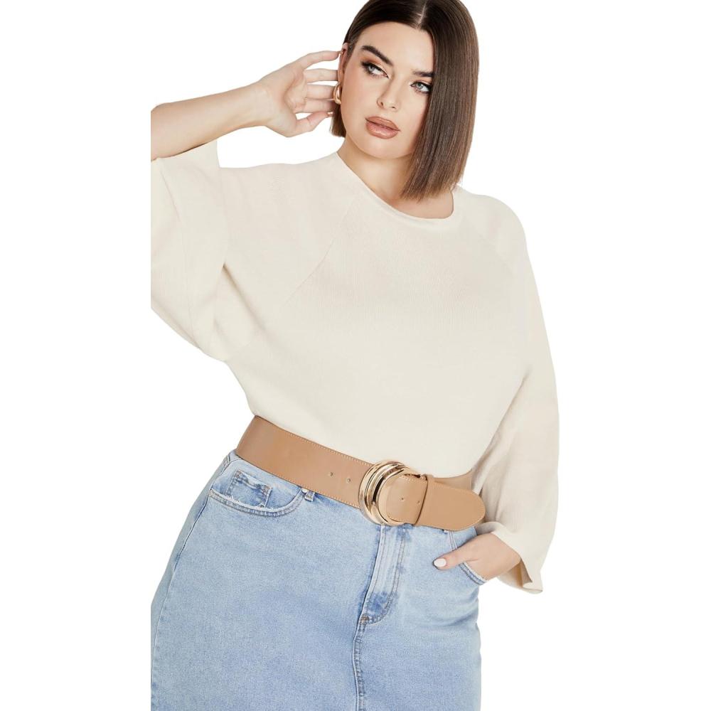 image:imageCity Chic Plus Size Rylie JumperOat