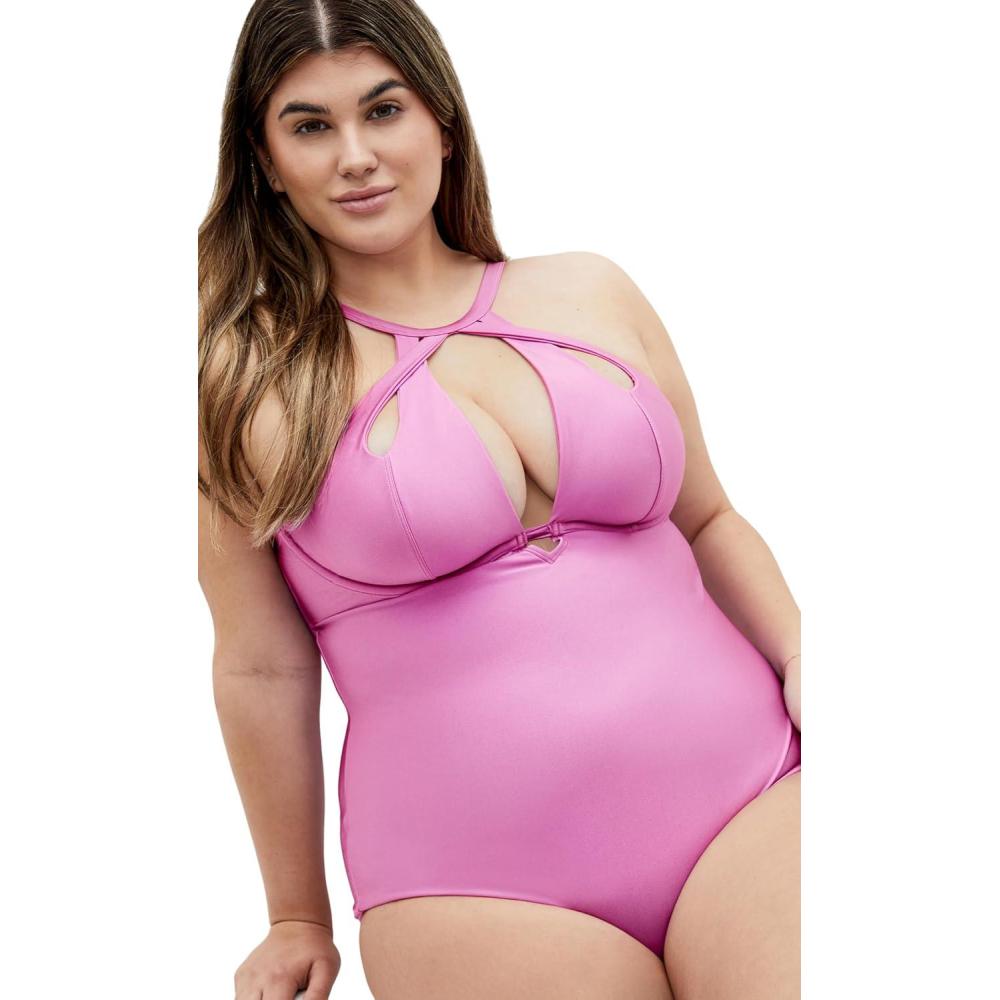 image:imageCity Chic Womens 1 PieceCancun Underwire Shine
