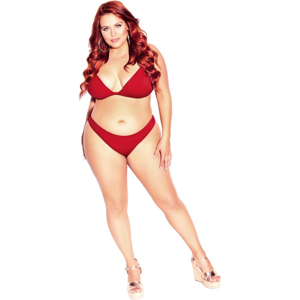 image:imageCity Chic Womens PantDaisy BikiniRed Cherry