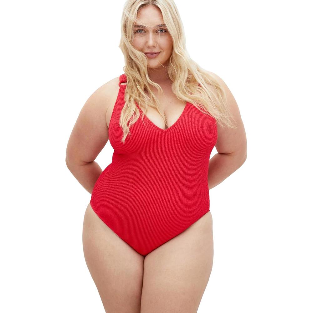 image:imageCity Chic Womens Plus Size 1 Piece Swimsuit  AvalonRed Cherry