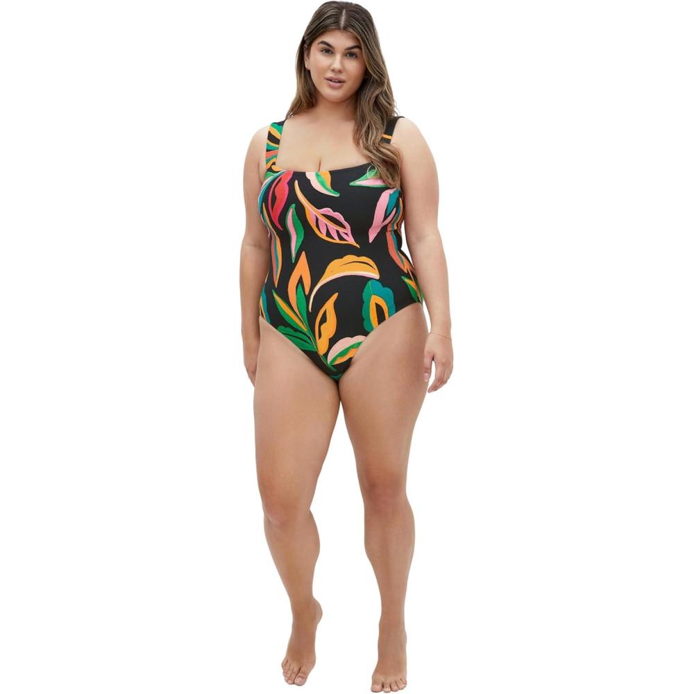image:imageCity Chic Womens Plus Size 1 Piece Swimsuit  Maui PrintMaui Tropical Prt
