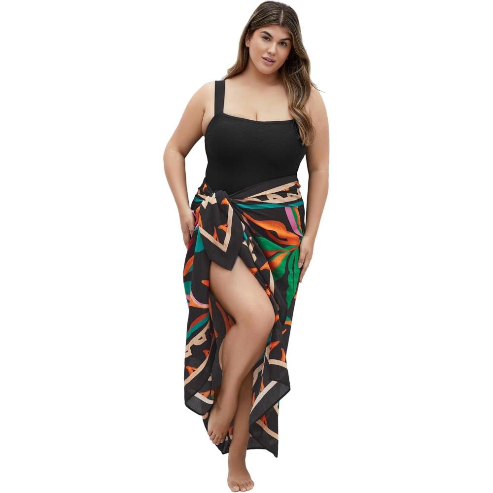 image:imageCity Chic Womens Plus Size 1 Piece Swimsuit MauiBlack
