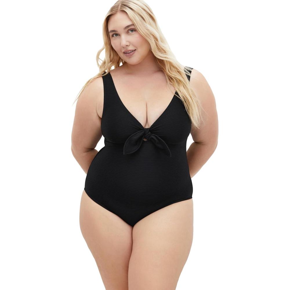 image:imageCity Chic Womens Plus Size 1 Piece Swimsuit  Valencia UnderwireBlack