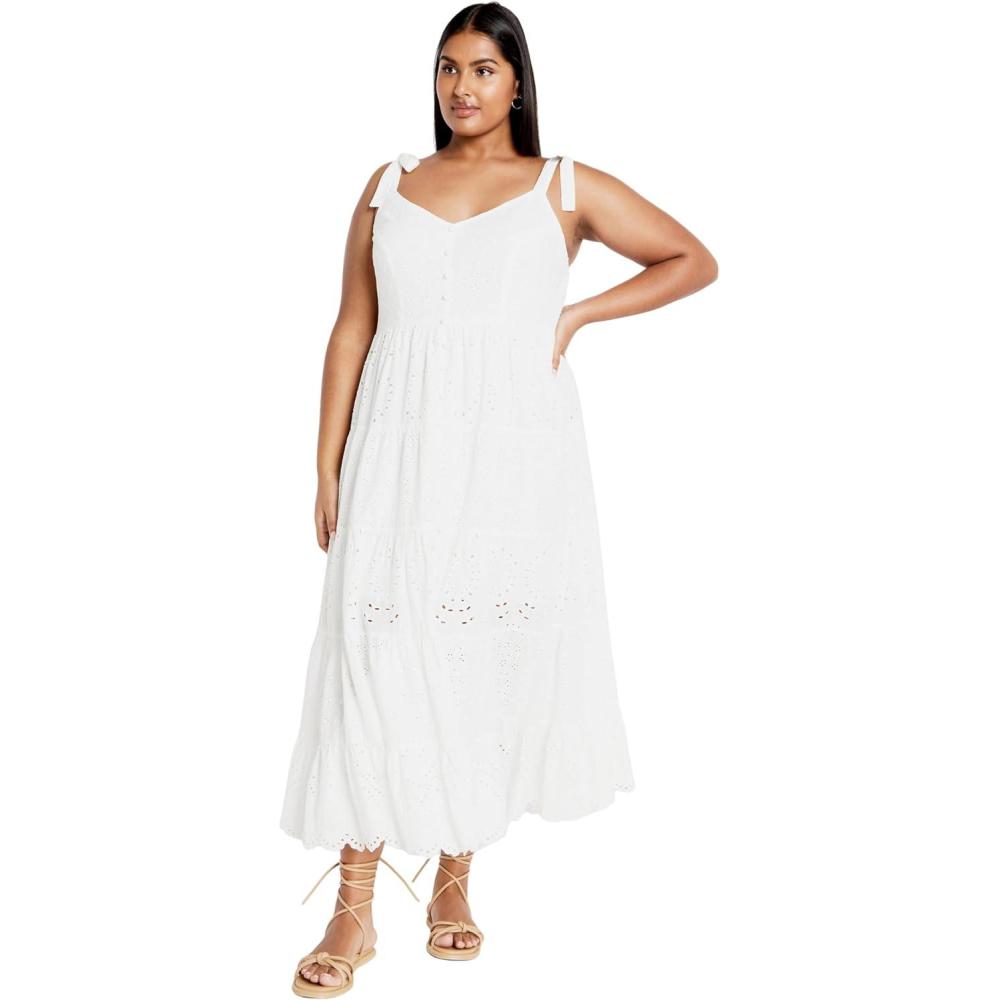 image:imageCity Chic Womens Plus Size Allegra DressWhite