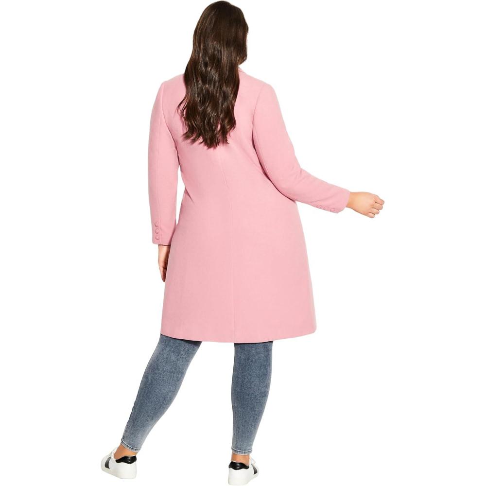image:imageCity Chic Womens Plus Size Coat Effortless ChicBlush