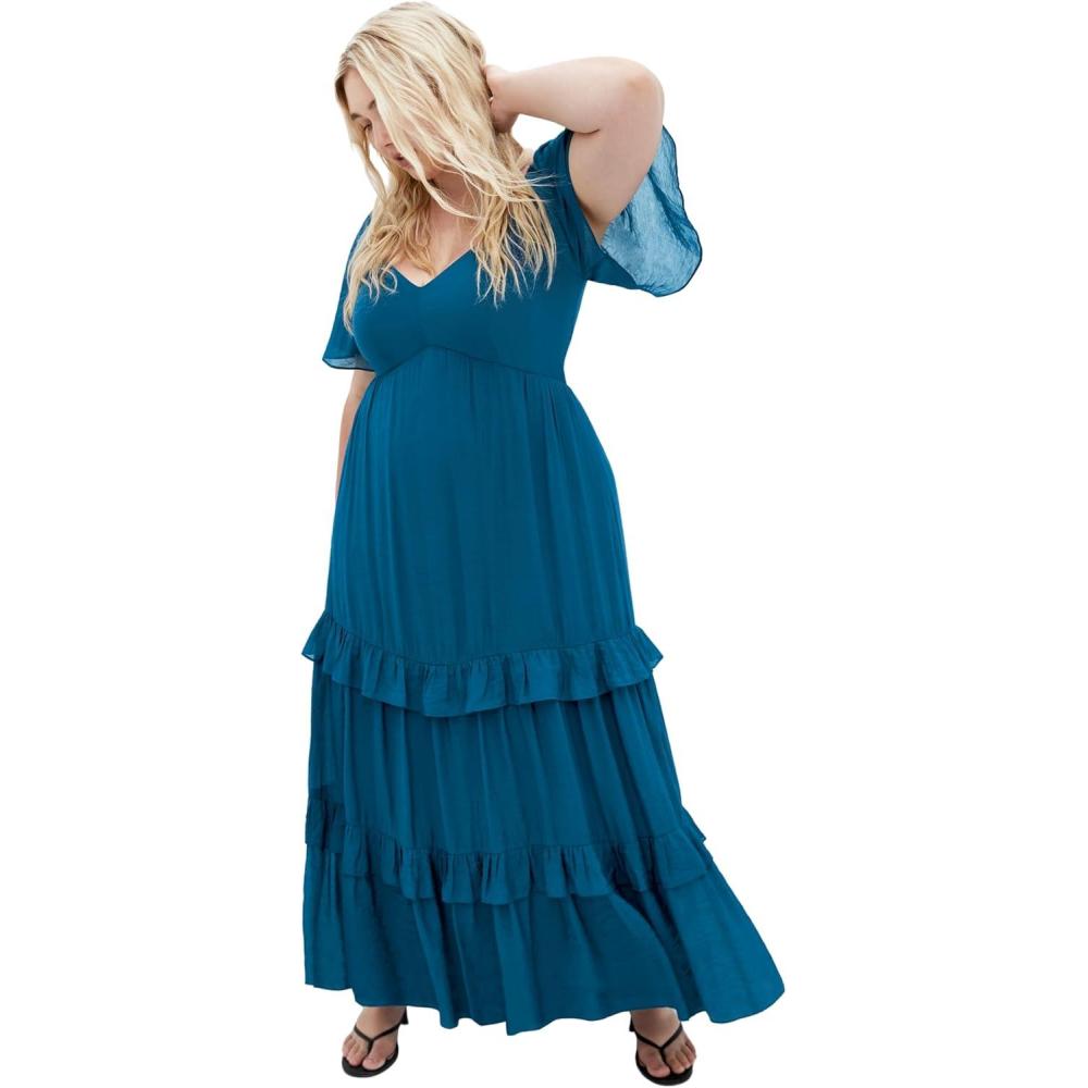 image:imageCity Chic Womens Plus Size Dress Marci MaxiPoseidon