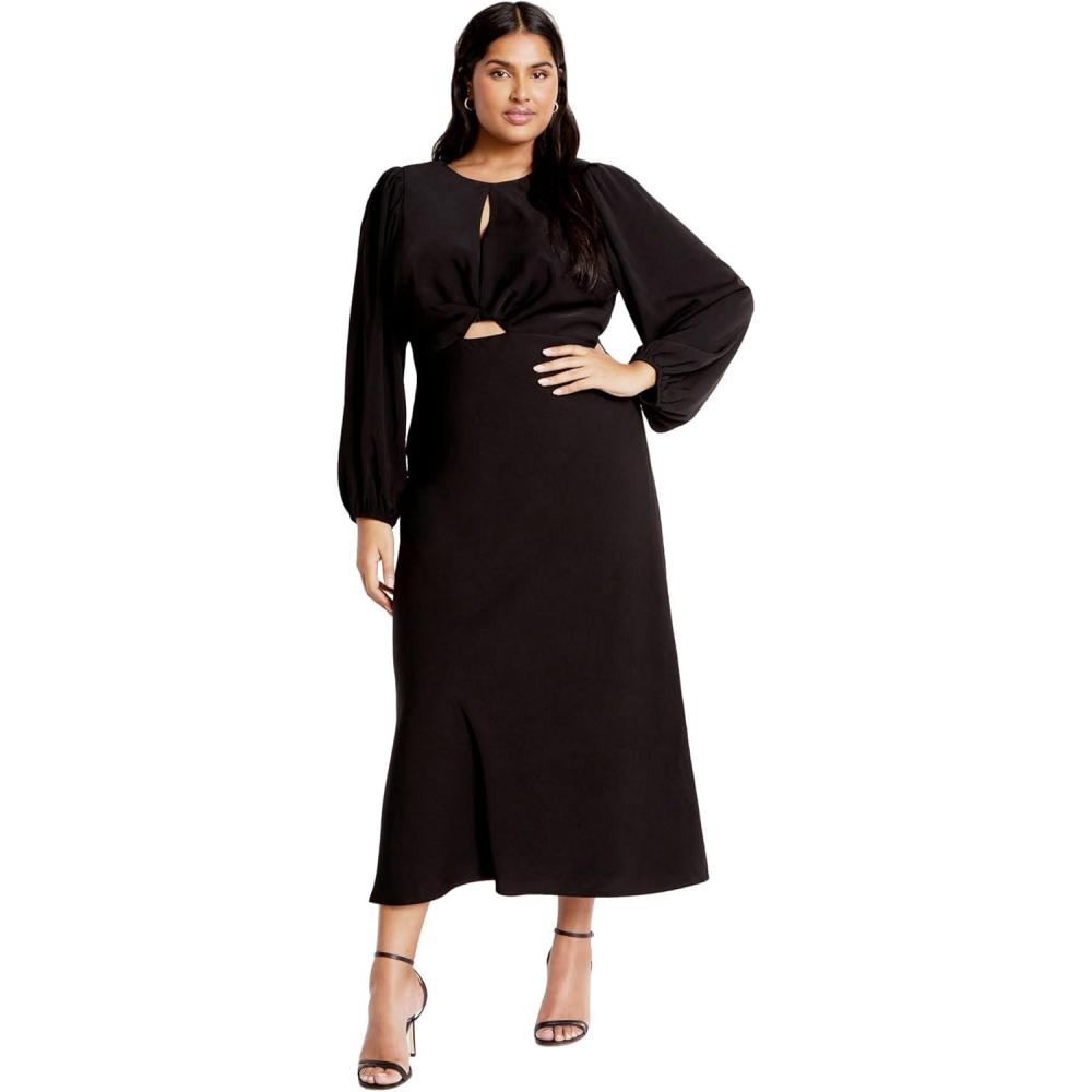 image:imageCity Chic Womens Plus Size Dress INESBlack