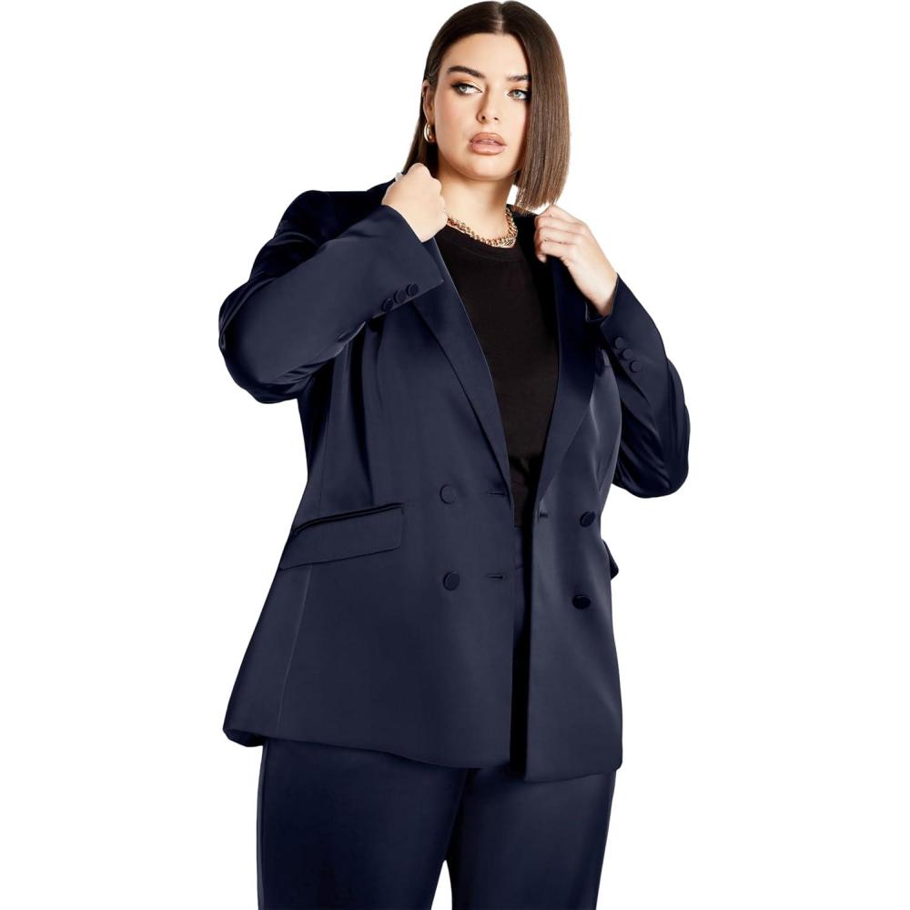 image:imageCity Chic Womens Plus Size JKT RylieSteel Blue