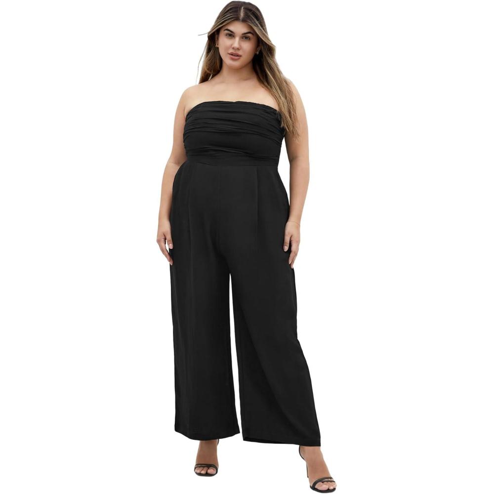 image:imageCity Chic Womens Plus Size Jessa JumpsuitBlack