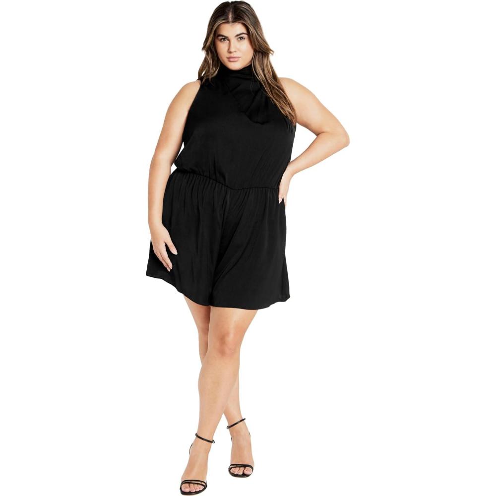 image:imageCity Chic Womens Plus Size Kiana PlaysuitBlack