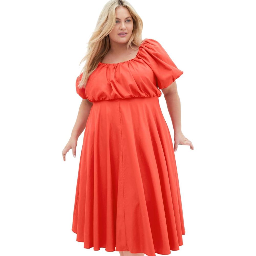 image:imageCity Chic Womens Plus Size Rosabella DressSunset Coral