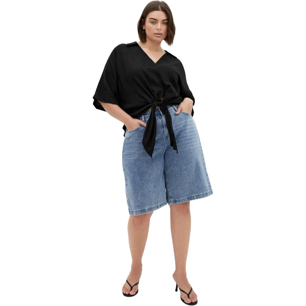 image:imageCity Chic Womens Plus Size Shirt RosieBlack
