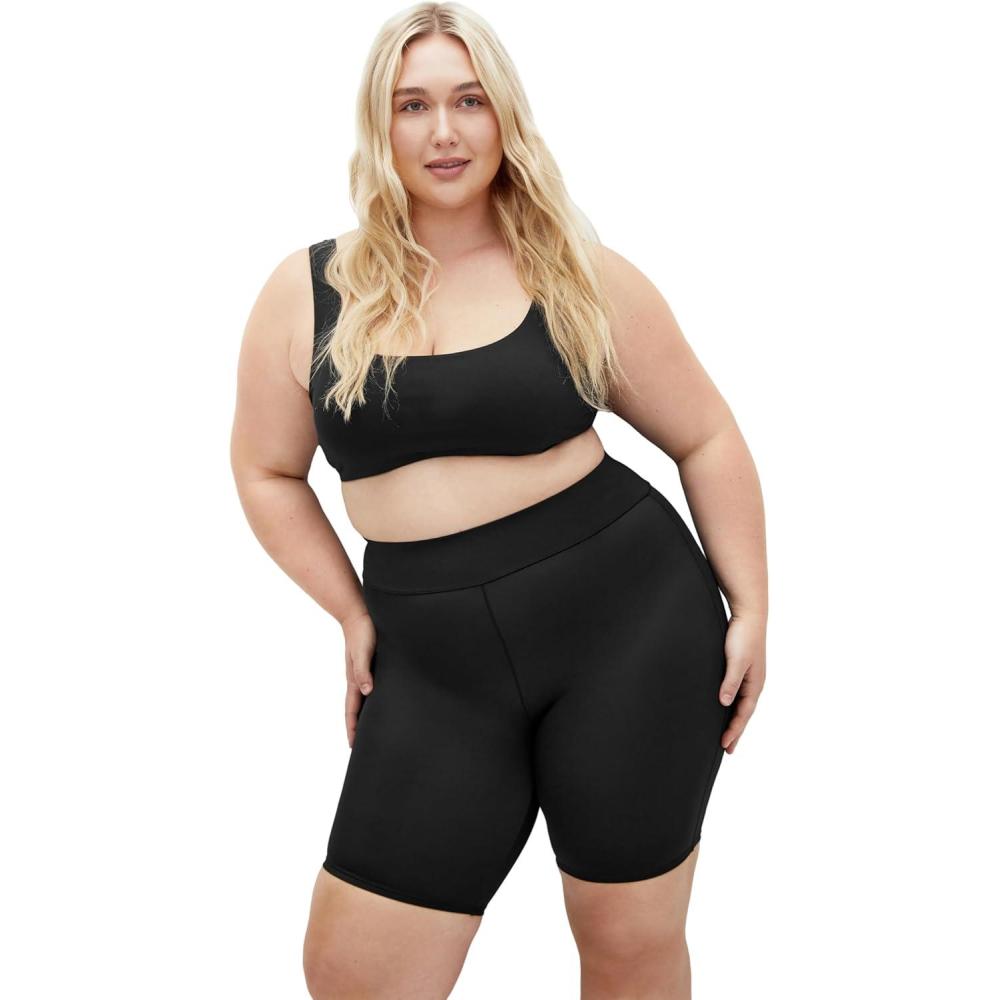 image:imageCity Chic Womens Plus Size Short  Azores SwimBlack