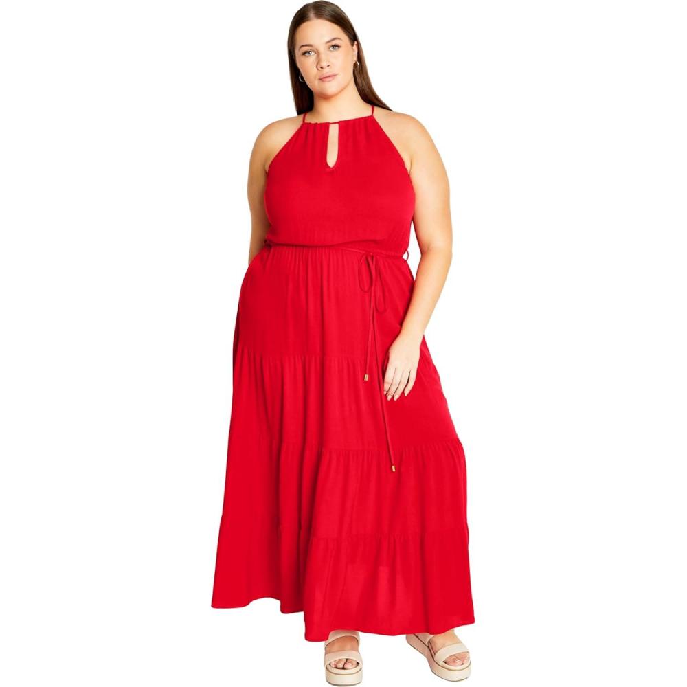 image:imageCity Chic Womens Plus Size Stacey Maxi DressCrimson