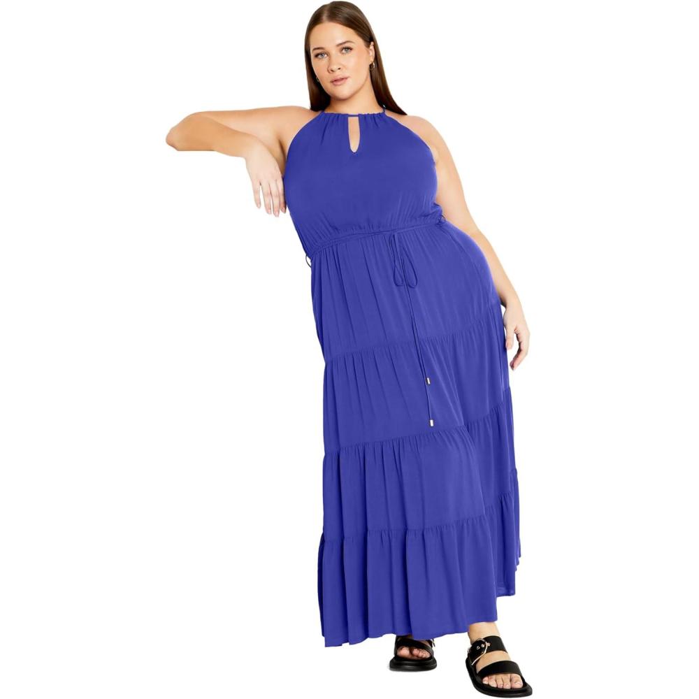 image:imageCity Chic Womens Plus Size Stacey Maxi DressMarine