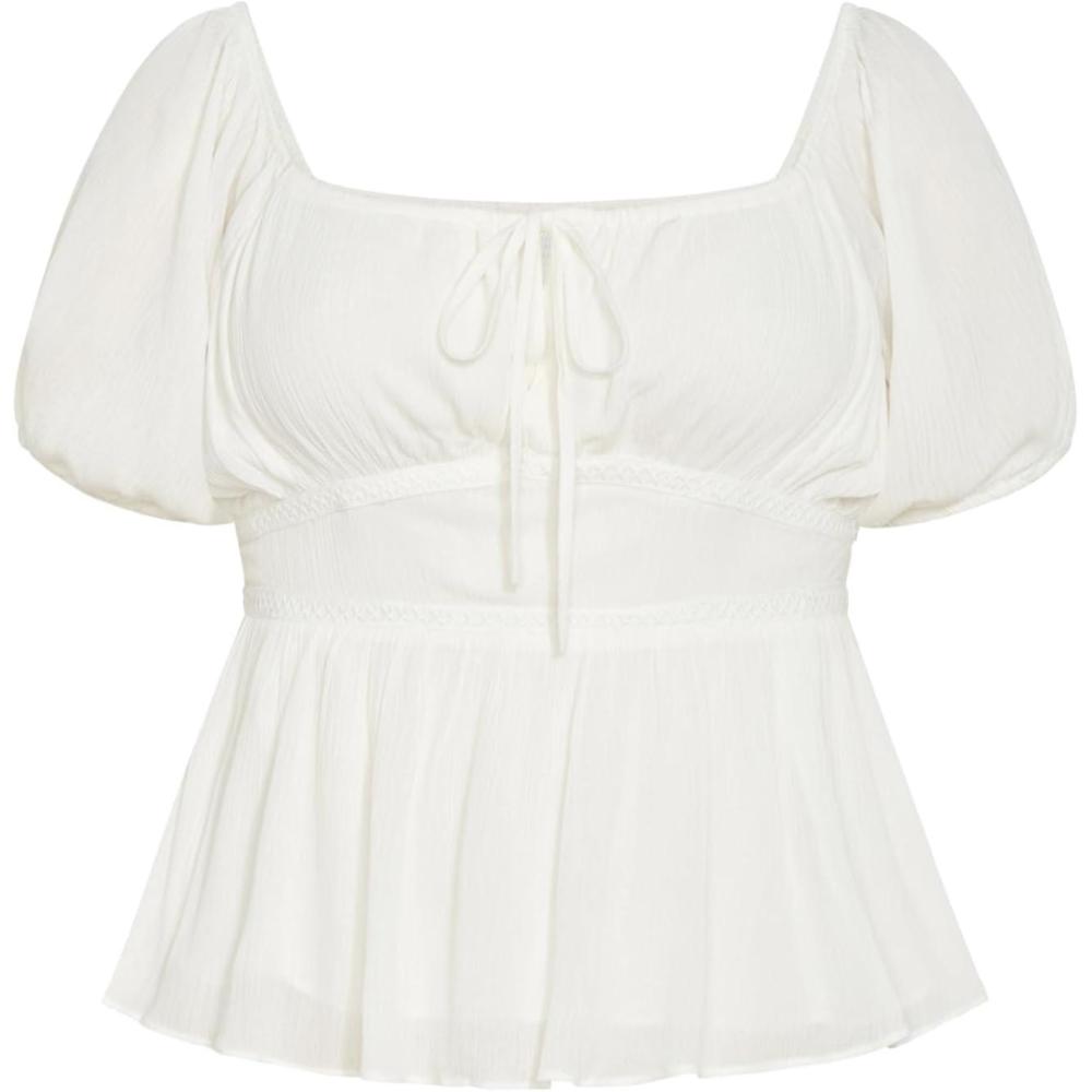 image:imageCity Chic Womens Plus Size Top  EbonyIvory