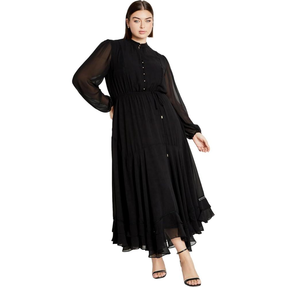 image:imageCity Chic Womens Plus Size Yasmin Maxi DressBlack