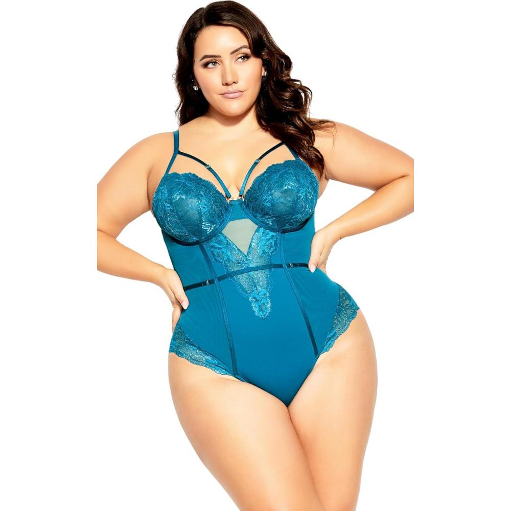 image:imageCity Chic womens Plus Size Blythe Uw BodysuitTeal