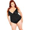 image:imageCity Chic Womens Azores Drape 1 PcBlack