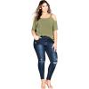 image:imageCity Chic Womens Jean Simple Rip SkDark Denim