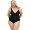 image:imageCity Chic Womens Plus Size 1 Piece Swimsuit  Valencia UnderwireBlack