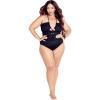 image:imageCity Chic Womens Plus Size Chiara 1 PieceBlack