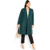 image:imageCity Chic Womens Plus Size Coat  Effortless ChicEmerald