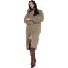 image:imageCity Chic Womens Plus Size Dress  Eleni Cardigan MidiTaupe Marle