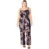 image:imageCity Chic Womens Plus Size Jumpsuit  Fiona PrintNavy Print
