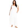 image:imageCity Chic Womens Plus Size Maxi Dress  Spot SaraIvory
