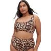 image:imageCity Chic Womens Plus Size Top  Vigo Print Underwire BikiniPrint Animal