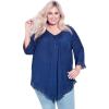 image:imageCity Chic Womens Top  Ellie Pintuck LaceNavy