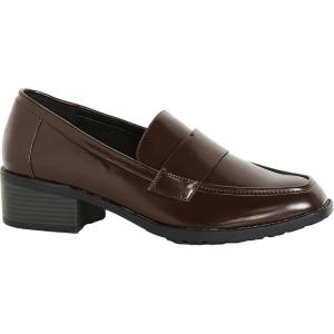 City Chic Evie Loafer(Chocolate)