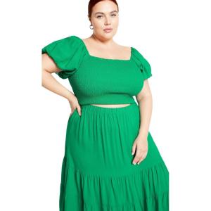 City Chic Plus Size Top, Dylan Top(Bermuda)