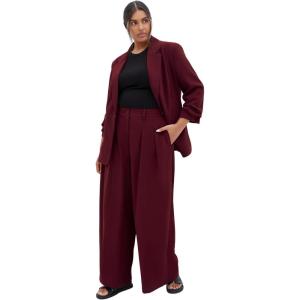 City Chic Womens Blazer – Abbie(Dark Cherry)